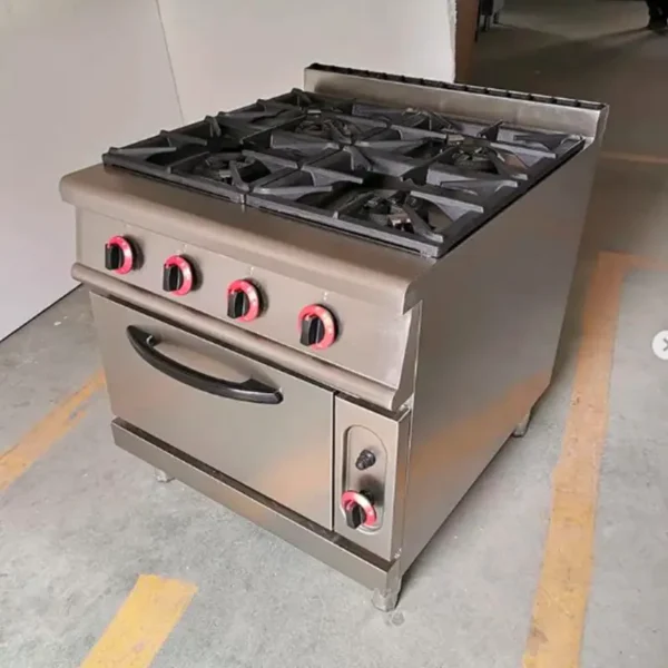 4 burner gas cooker with oven