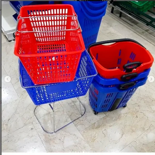 Supermarket Shopping Wheel Basket