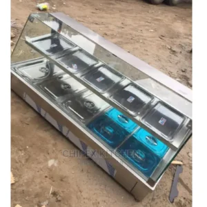 Food display warmer 5 plate